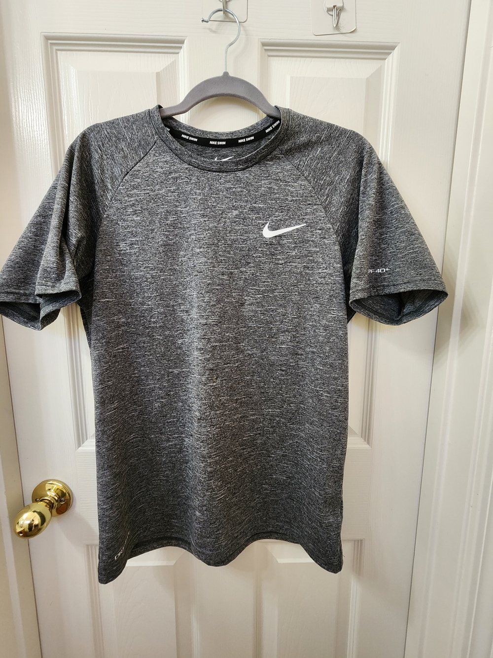 Nike Men's  Dri-FIT Short Sleeve Swim Shirt with UPF 40+